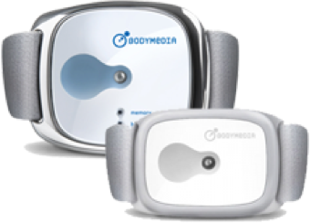 LINK Armband with Bluetooth syncing, and the small CORE Armband.