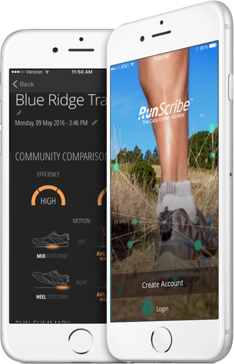 RunScribe Pods and Mobile App